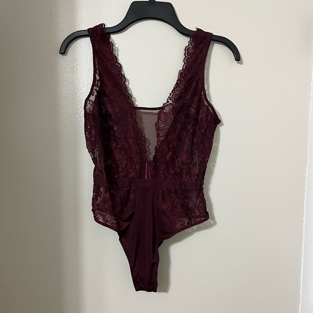 La SENZA | Burgundy Teddy, Bodysuit, Lingerie teddy